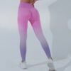 Fitness Sport Suits Yoga Leggings Color Gradient Pants - Image 5