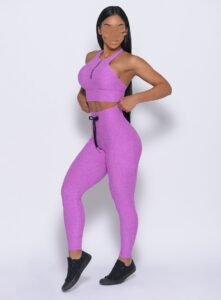 Women's Scrunch Butt Lifting Leggings Drawstring Yoga Pants - Image 6