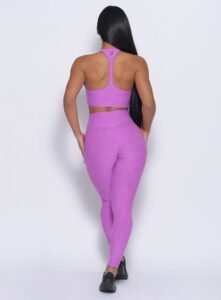 Women's Scrunch Butt Lifting Leggings Drawstring Yoga Pants - Image 7