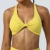 Bestwin Sports Bra for Women Cross Back Yoga Bra Padded Fitness Crop Top - Image 4