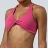 Bestwin Sports Bra for Women Cross Back Yoga Bra Padded Fitness Crop Top - Image 6