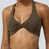 Bestwin Sports Bra for Women Cross Back Yoga Bra Padded Fitness Crop Top - Image 3