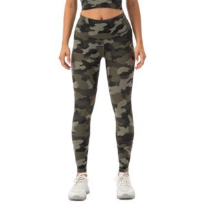 High Waisted Leggings for Women - Soft Slim Tummy Control Printed Pants for Running Cycling Yoga