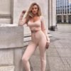 Bestwin Workout Outfits for Women 2 Piece Ribbed Long Sleeve Crop Top Tummy Control Leggings Sets - Image 6