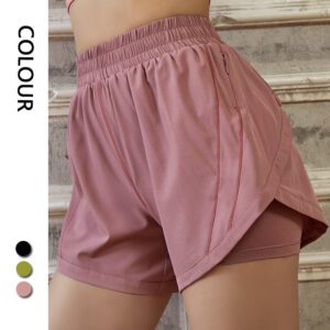 Athletic Shorts High Waisted Running Shorts Pocket Sporty Shorts