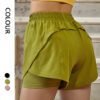 Athletic Shorts High Waisted Running Shorts Pocket Sporty Shorts - Image 5