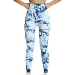 Tie Dye Seamless Leggings for Women High Waist Yoga Pants