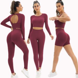 Workout Sets for Women Shorts Active Gym Exercise High Waisted Sports Yoga Outfit