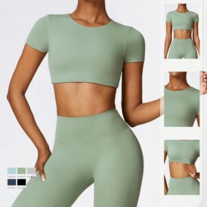 2024 Designer Yoga Sets Fitness Women Workout Booty Gym Biker Fitness Yoga Sets For Woman