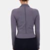 FULL Zip-Up long sleeve soft activewear tops slim fit active yoga sport coat - Image 3