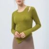 Top Ribs Wear Fitness Yoga Gym Top For Women - Image 3